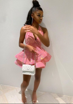 shiny black girl homecoming dresses 20th birthday dress  