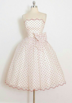 Women Vintage A-line Sweet Homecoming Dress Short Prom Dress    