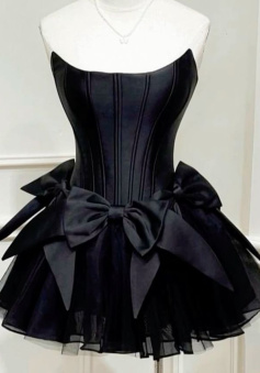 Sleeveless Satin A-Line Mini Homecoming Dress      