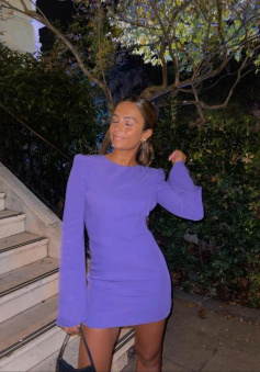 Purple Short Party Dress,Fashion Homecoming Dress   