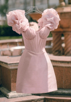 Pink Stunning Short Hoco Dress Homecoming Dress Party Dress   