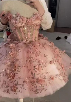 Vintage Short Pink Homecoming Dresses with Flowers   