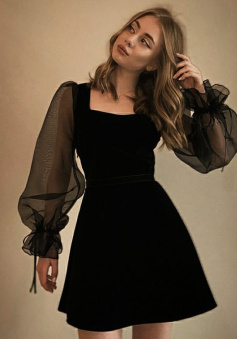 Beautiful short prom dress Elegant dresses, dinner dress   