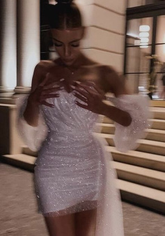 Sexy Custom Made Sequin Short Prom Dresses Homecoming Dress    