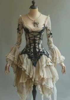 Retro Lace Long Sleeves Sexy Short Party Dress Homecoming Dress   