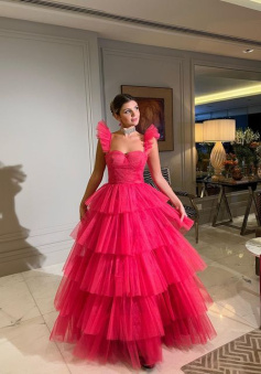 A-line Long Prom Dresses Fashion Formal Dress   