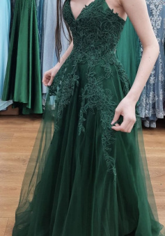 Emerald green prom dress Graduation Party Dresses, Prom Dresses For Teens     