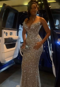 Mermaid Long Prom Dress Elegant Evening Party Dress   