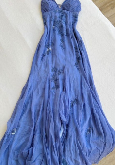 Blue long prom dresses, evening dresses,party dresses, formal dress     