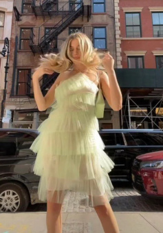 New Halter Short Bridesmaid Dresses, Layered Tulle Bridesmaid Dresses   