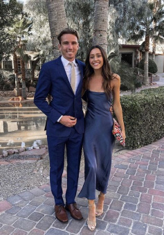 Navy Blue Midi Bridesmaid Dress Prom Gown  