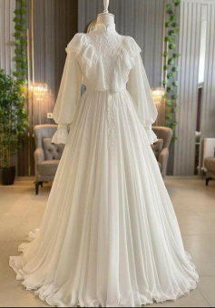 Gorgeous wedding dress stylish dress Long Prom Gown  