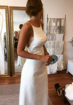 Backless Party Prom Gown for Women, Wedding Dress  