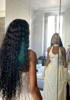 Halter Satin Wedding Dresses A Line Long Bridal Gowns     