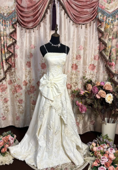 Spaghetti Straps Long Elegant Wedding Dresses Princess Bridal Gown      