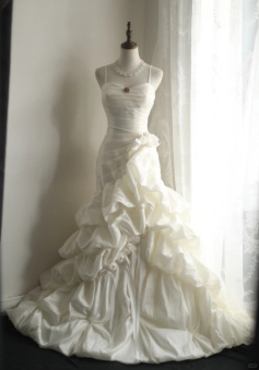 White Party Dress Long Evening Dress Princess Wedding Dress   