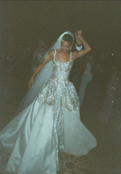 White Beaded Wedding Dress Luxuriys Sequin Bridal Dress