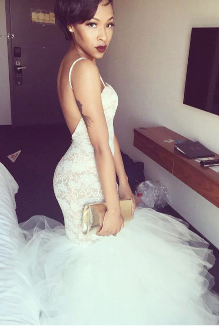 mermaid wedding dress tulle