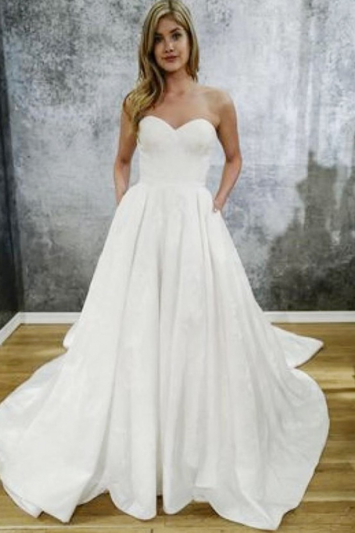 a line sweetheart dress
