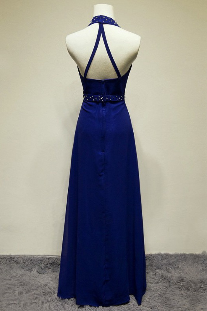 royal blue floor length gown