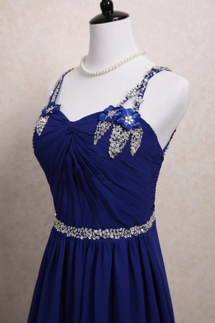 simple blue dress