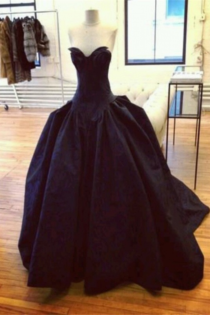 modern evening gown