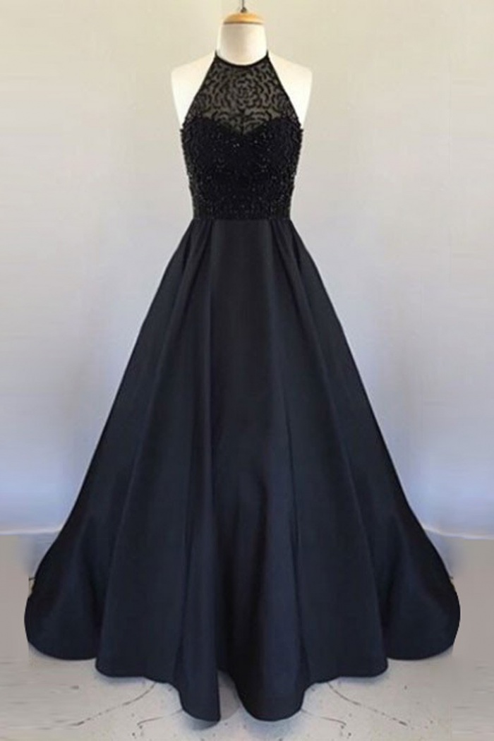 black dress on the floor