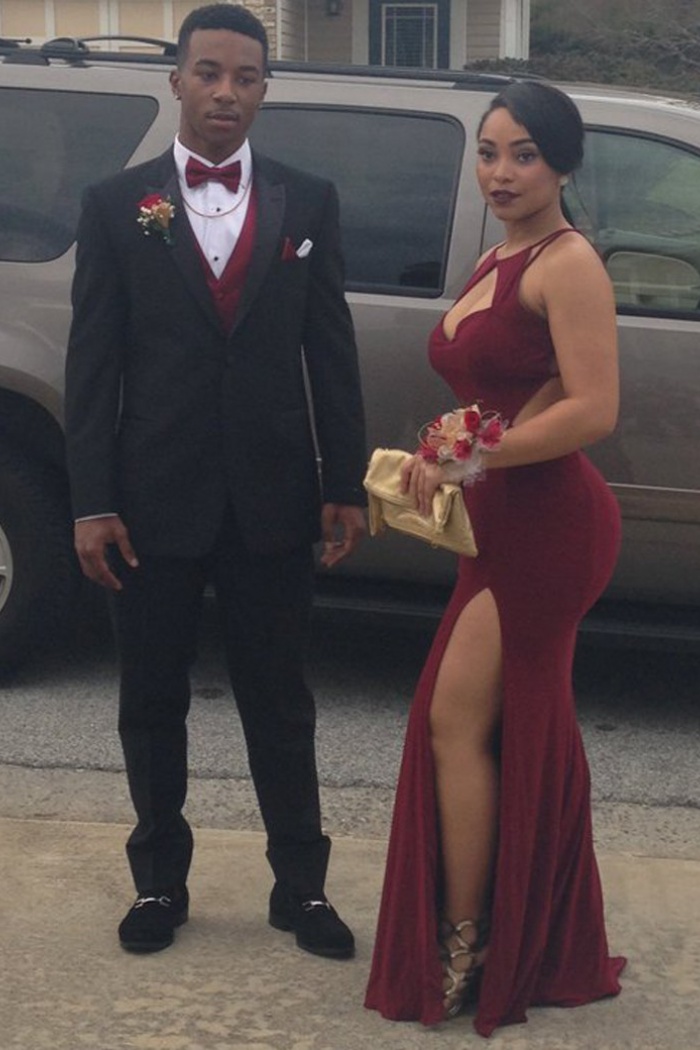burgundy prom