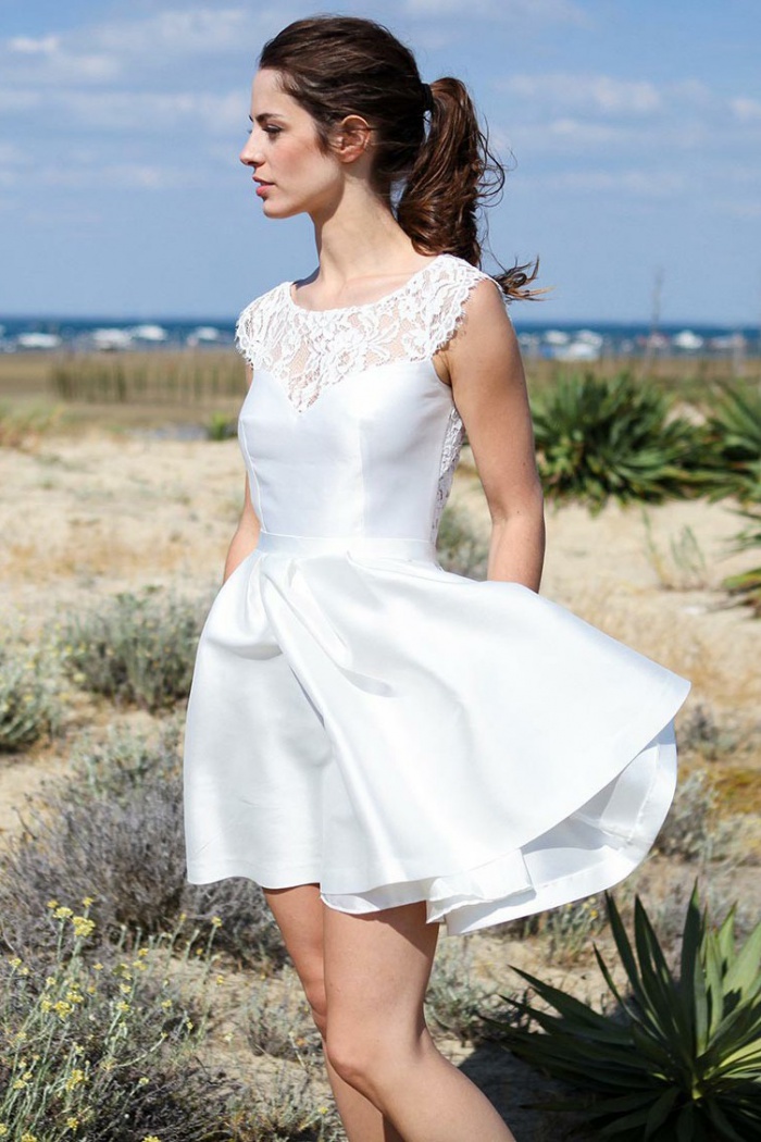 Open Back Beach Wedding Dresses