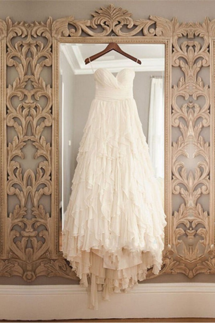 Tiered Chiffon Bridesmaid Dress