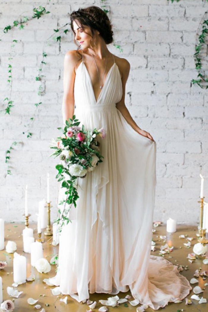 chiffon dresses for weddings
