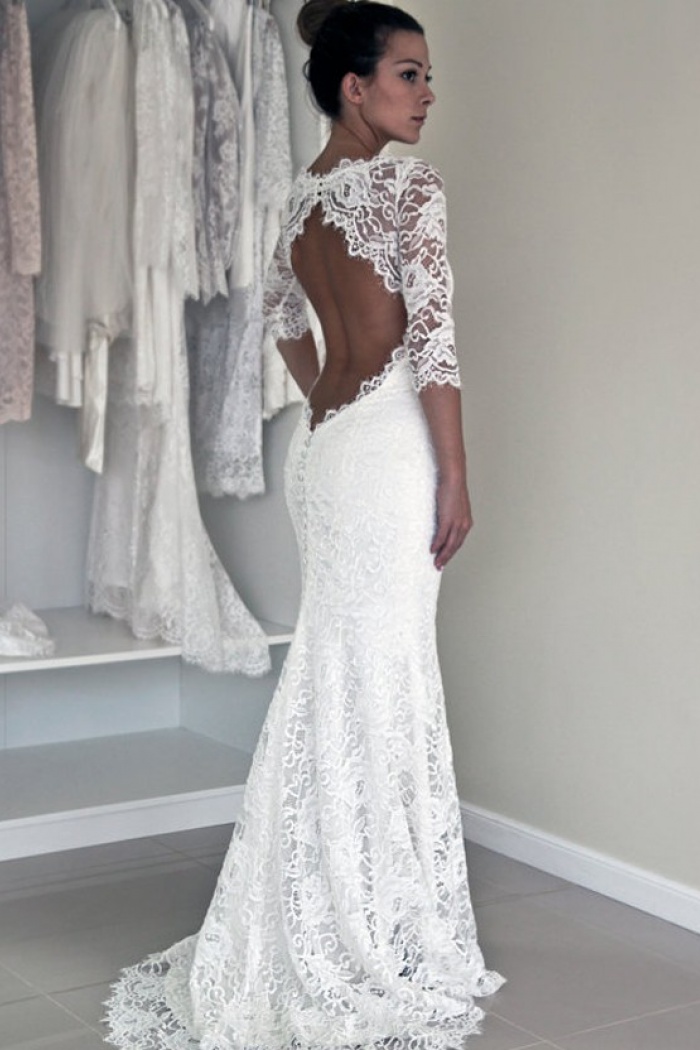 half white dress to a wedding