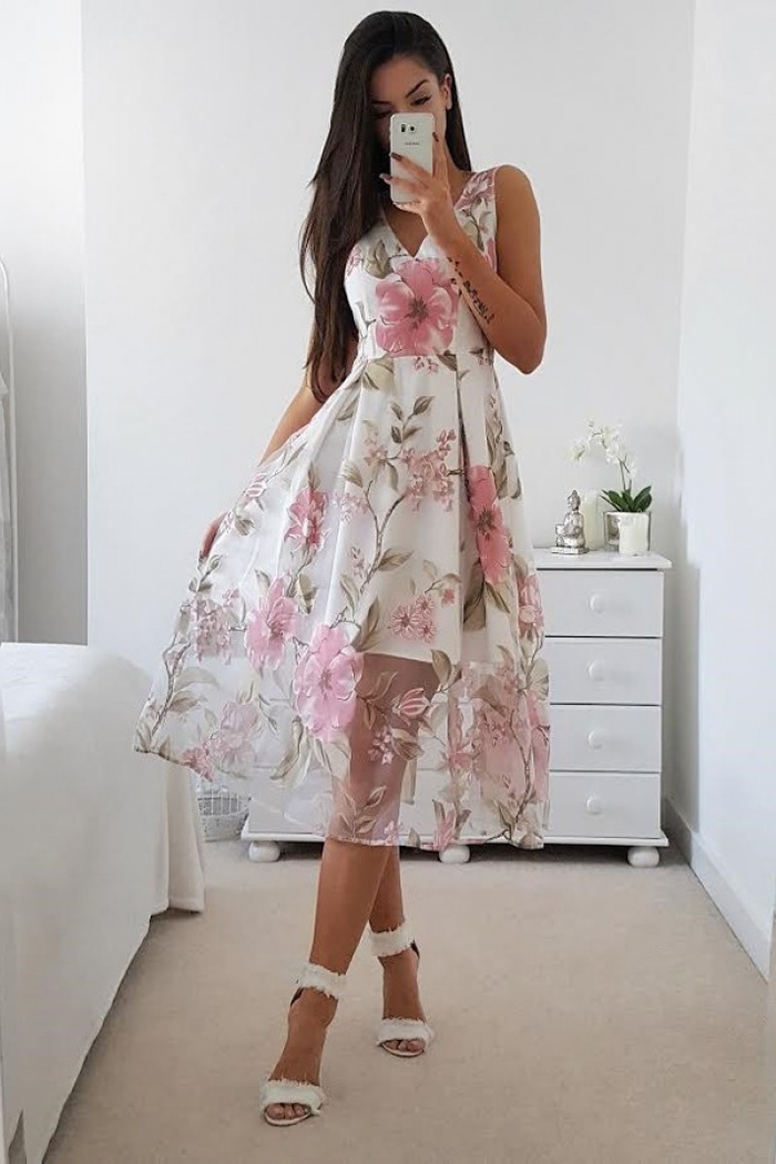 mid calf prom dresses