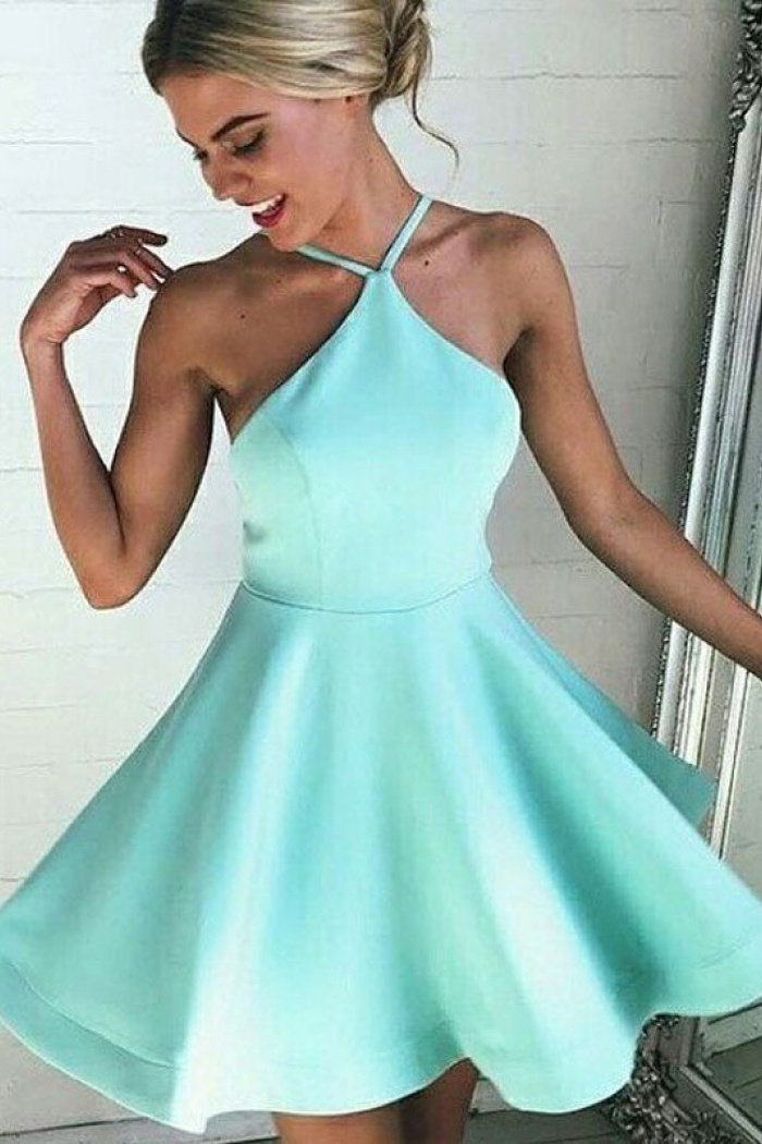 green short party dress