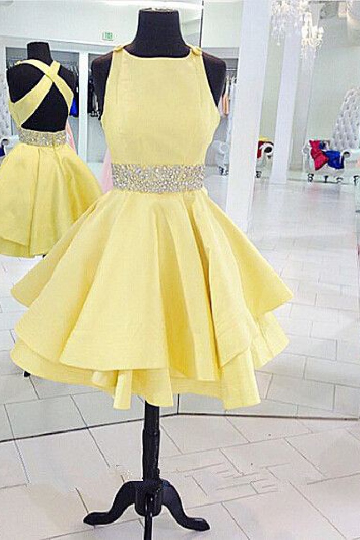 yellow homecoming dress