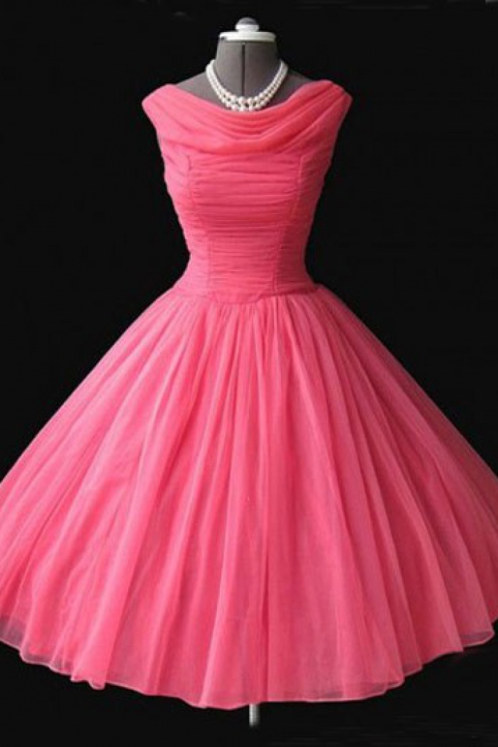 cowl neck appliques pleats short cocktail dress