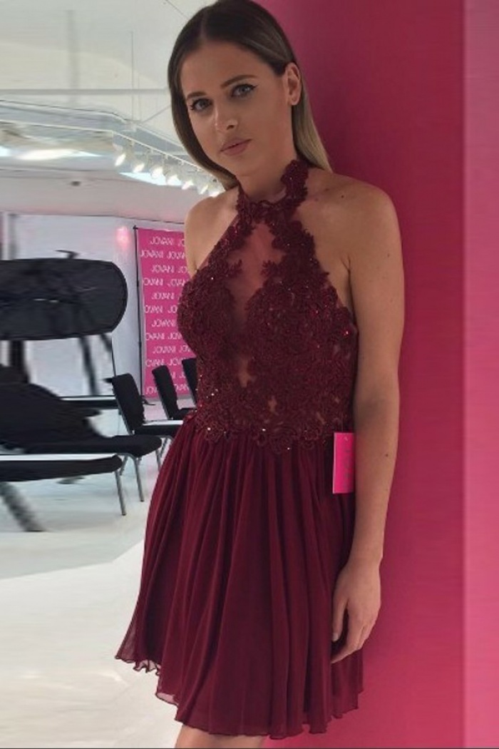 A Line Halter Dress