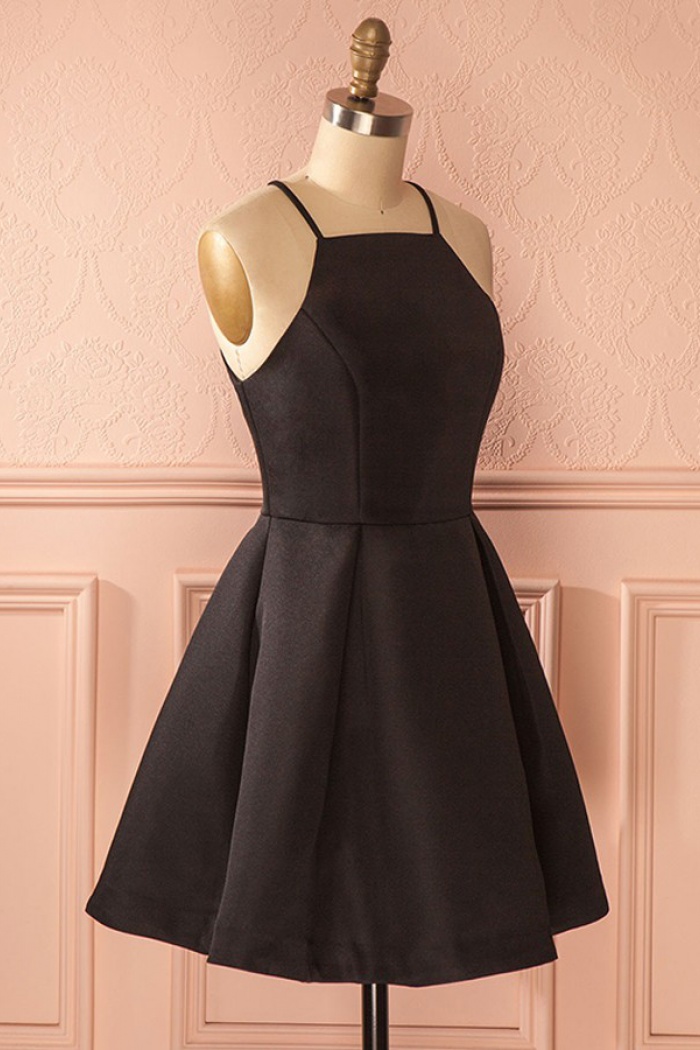 a line square neck dress