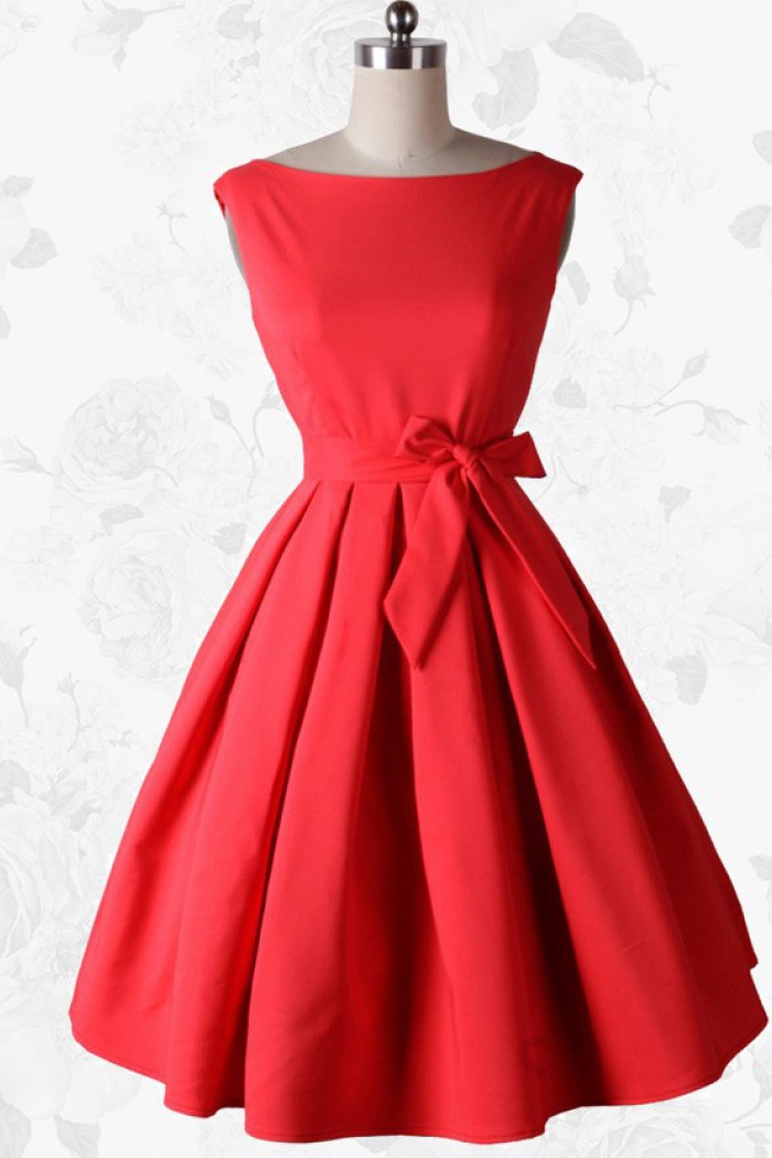 Vintage 50s Red Dress