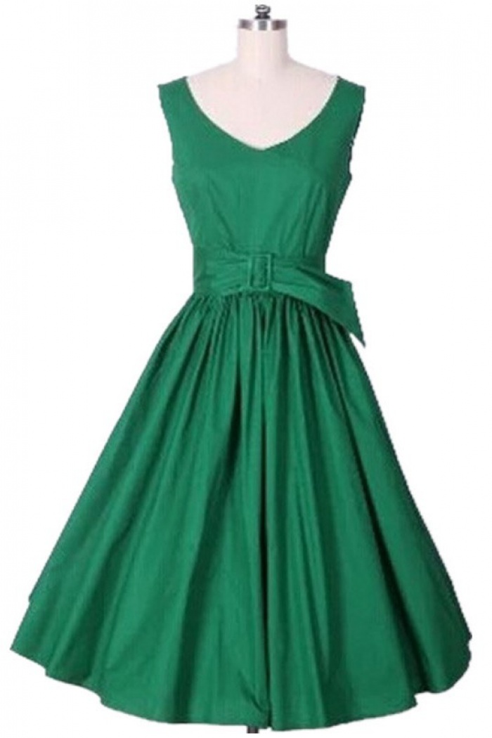royal blue swing dress