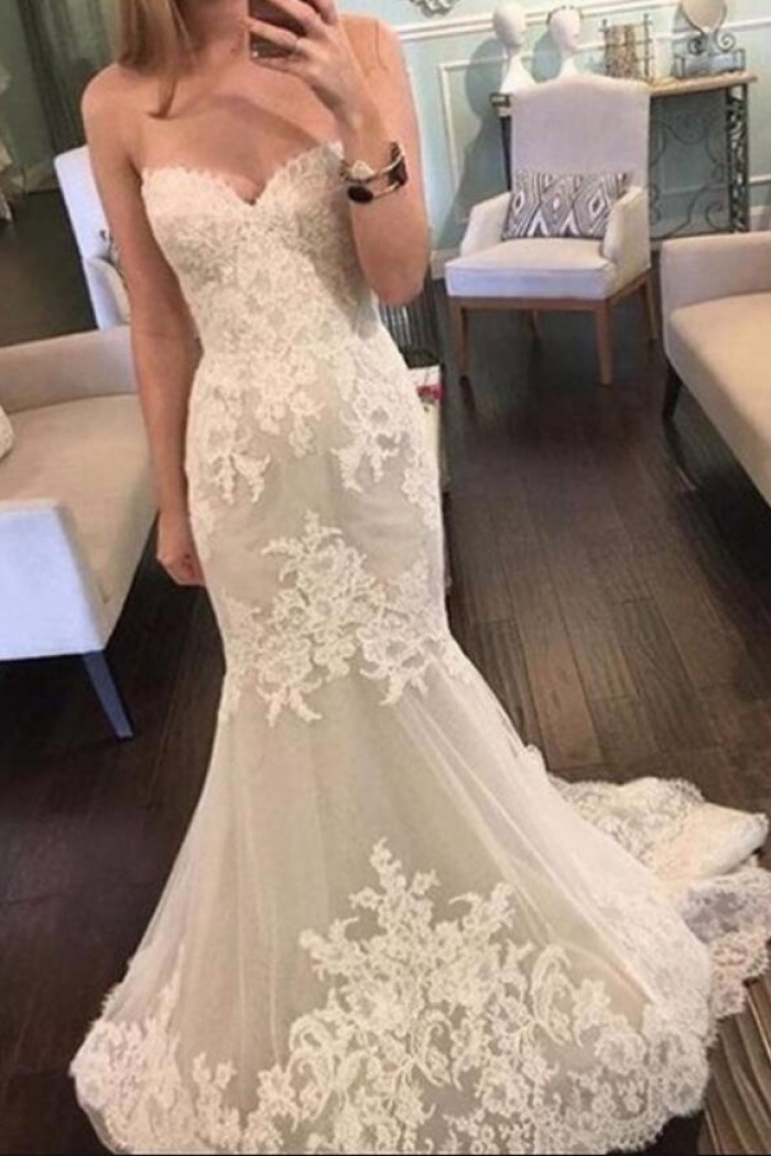 sexy low back wedding dress
