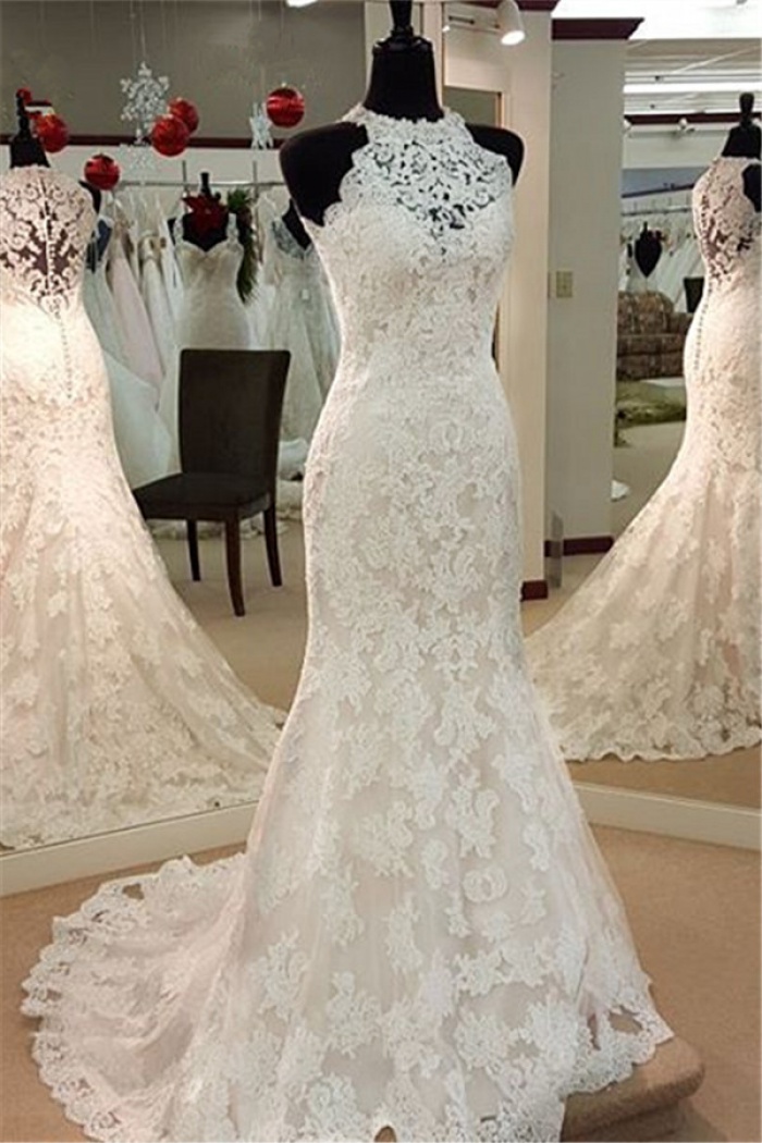 mermaid lace bridal gowns