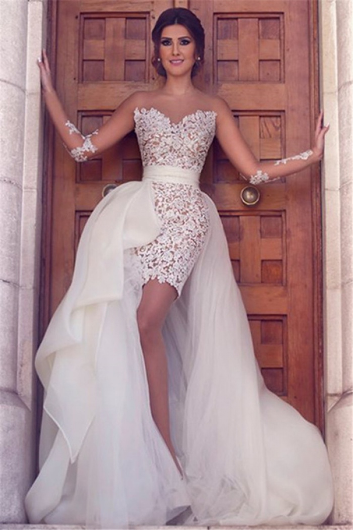 short long wedding dress