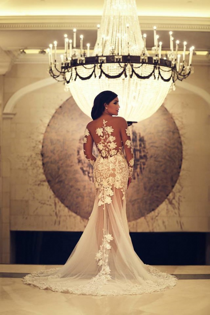 sheer bridesmaid dresses