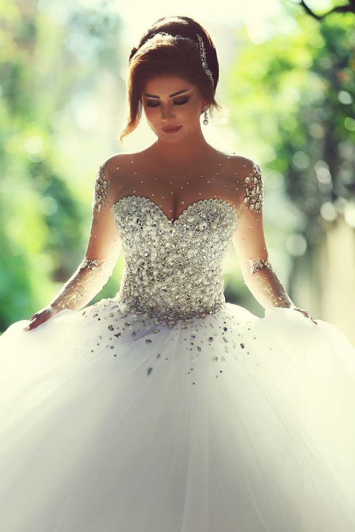 long beautiful wedding dresses