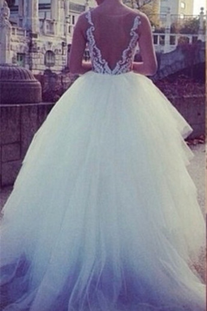 white princess ball gown