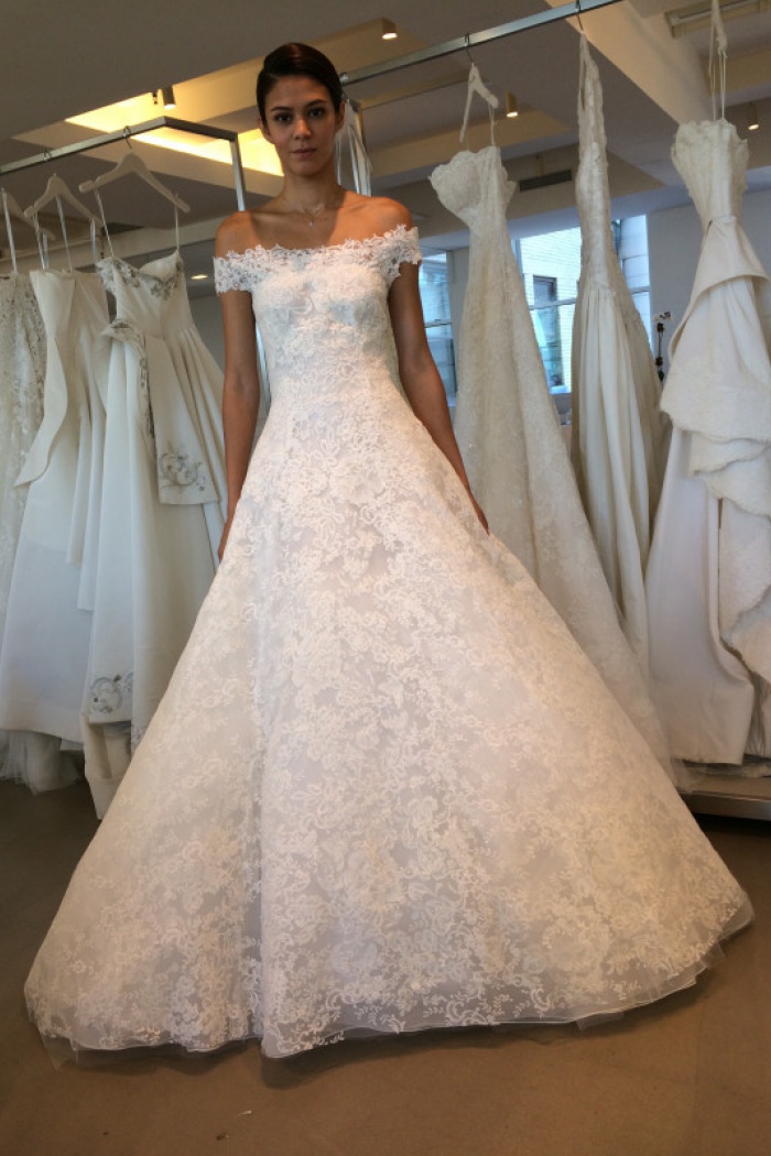 off the shoulder wedding dresses 2018