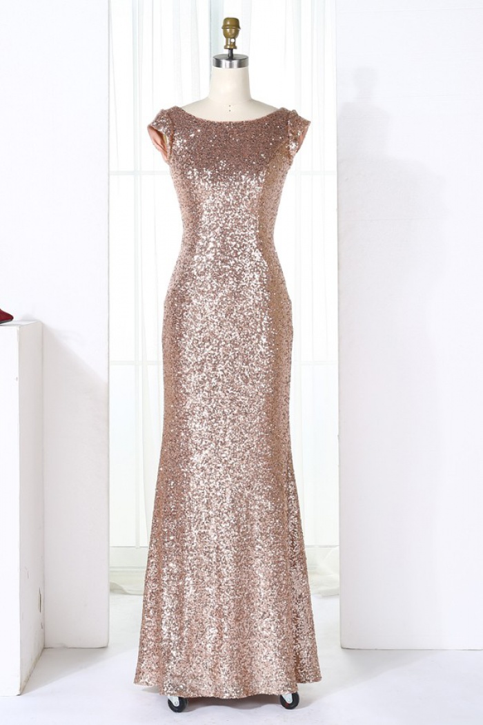 champagne sequin bridesmaid dresses