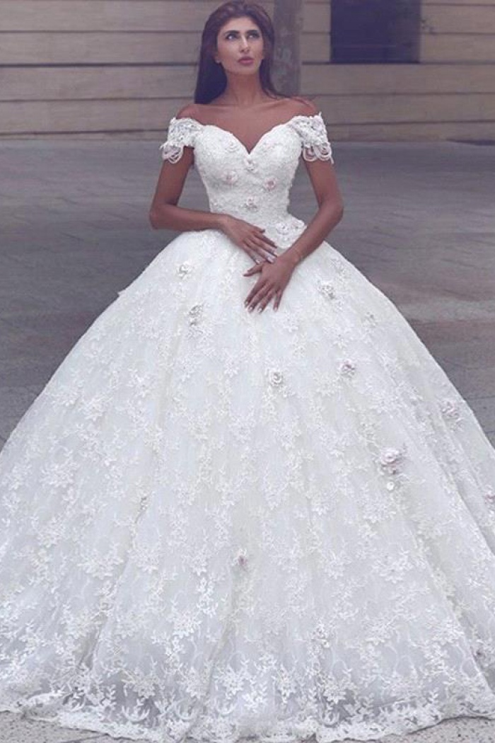 gown with sleeves for wedding