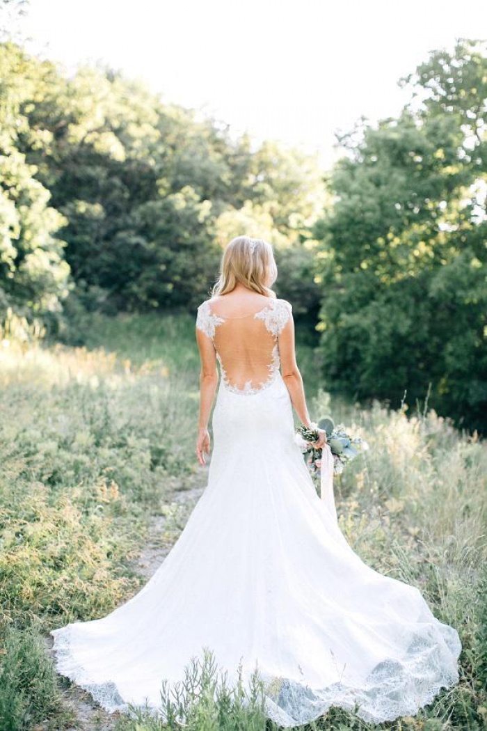 lace country wedding dress